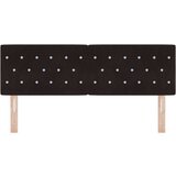 vidaXL Naslon za glavu s kristalnim gumbima, crni, 140 cm, baršun | shoptok.hr