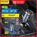 Awei mini Punjaè za auto, 2-port usb (3.0 i 3.1 tip c) 3.1A C-854, sivi | ePonuda.com