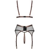 Abierta Fina trodijelni mrežasti set s halterima (crni) - M | shoptok.hr