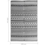 Vanjski tepih ARAKIL crni 190 x 290 cm PP | shoptok.hr
