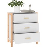  Komoda bijela 62 x 38 x 70 cm od konstruiranog drva | shoptok.hr