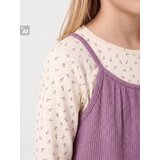 Sinsay Pamučna majica dugih rukava s cvjetnim uzorkom i ušivenim peplum topom | shoptok.hr