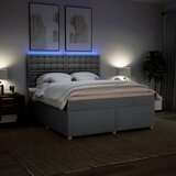  Krevet s oprugama i madracem svjetlosivi 180x200 cm od tkanine | shoptok.hr