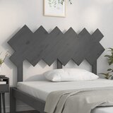 Uzglavlje za krevet sivi 132x3x81 cm od masivne borovine | Eponuda.com