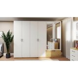 XXXL Omara Za Oblačila Mila, Barva Hrasta, Bela | Shoptok.si