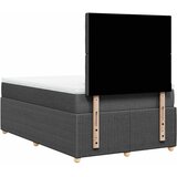  Krevet box spring s madracem tamnosivi 120 x 190 cm tkanina Slike