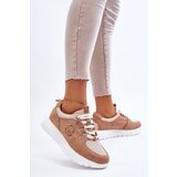 VINCEZA Women's Platform Sports Shoes Beige Aisha | Shoptok.si