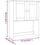  Gornji dio za komodu ALTA 77 x 30 x 92 cm od masivne borovine | shoptok.hr