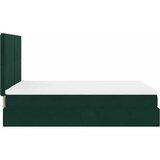  Ottoman krevet s madracima i LED diodama tamnozeleni 140x190 cm baršun | shoptok.hr