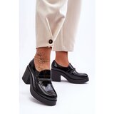 Boto Leather Half-Boots On A Heel With Decoration Black Gelanor | Shoptok.si