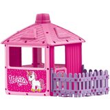 Dolu kućica za decu sa ogradom Unicorn | ePonuda.com