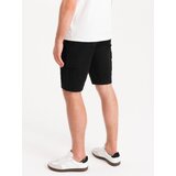 Ombre Men's single color shorts with cargo pockets - black | Eponuda.ba