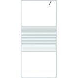 Pregrada za tuš bijela 90 x 195 cm s prozirnim staklom ESG | Eponuda.ba