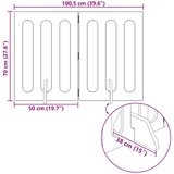  Zložljiva ograda za hišne ljubljenčke 2 pcs Obrtni Hrast, (5000232763) | Shoptok.si