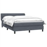 Box Spring krevet s madracem tamno sivi 140x220 cm samt | shoptok.hr