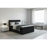 MID.YOU BOXSPRING POSTELJA 140 cm x 200 cm , tekstil, leseni material barve grafita Cene