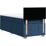 vidaXL Box spring postelja z vzmetnico modra 100x200 cm blago, (21308006) | Shoptok.si