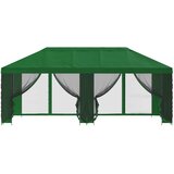 Paviljon s bočnim stranama 6 x 3 m Zelena Poliester i čelik 190 | shoptok.hr