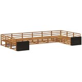  Setovi sofa 10 kom. Čvrsto drvo akacije | shoptok.hr