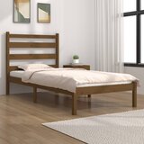 The Living Store Posteljni okvir medeno rjav iz trdne borovine 100x200 cm - Posteljni Okvir, (21529572) | Shoptok.si