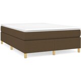  Okvir za krevet s oprugom tamnosmeđi 140 x 190 cm od tkanine | shoptok.hr