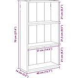  Kopalna stenska omarica s polico Beton Siva 40 x 14 x 70 cm, (5000233292) | Shoptok.si
