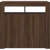 Komoda s LED svjetlima boja dimljenog hrasta 80 x 35 x 75 cm | shoptok.hr