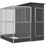  Ptičja kućica s nastavkom srebrna 209x203x216 cm čelična | Eponuda.com