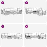  Set vanjskih sofa 10 kom. Prirodna i krem | shoptok.hr