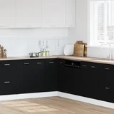 vidaXL Kuhinjska omara Črn hrast Inženirski les 75,5 x 75,5 x 80,5 cm