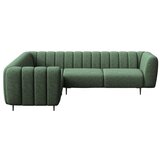 Ghado Temno zelena kotna sedežna garnitura (levi kot/v obliki črke L) Shel – | Shoptok.si