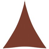 vidaXL Senčno jadro oksford blago trikotno 4x5x5 m terakota Cene