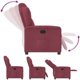  Naslanjač vinsko rdeče blago | Shoptok.si