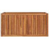 vidaXL povišena gredica 100 x 50 x 50 cm od masivne tikovine | shoptok.hr