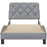  Okvir za krevet bez madraca svjetlosivi 90x190 cm od tkanine | shoptok.hr