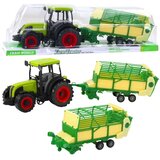  Poljoprivredni traktor sa zeleno-žutom prikolicom, zeleni 50 cm | shoptok.hr