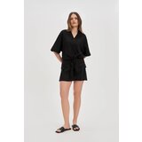 Marisse Viscose-Linen Black Shirt | shoptok.hr