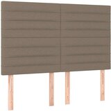  Uzglavlje smeđesivo 144x5x118/128 cm od tkanine | shoptok.hr