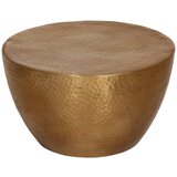 vidaXL Klubska mizica iz kovanega aluminija Ø 50x30 cm medenina | Shoptok.si