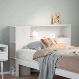 vidaXL Uzglavlje sa spremištem bijeli 75 cm od masive borovine | shoptok.hr