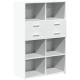  The Living Store Visoka omara bela 80x42,5x124 cm inženirski les - Visoka Omarica, (21496595) | Shoptok.si
