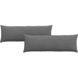  Jastučići za sofu 2 pcs Tamno siva 120 x 40 cm tkanina | Eponuda.com