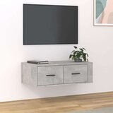 vidaXL Viseći TV ormarić siva boja betona 80x36x25cm konstruirano drvo | shoptok.hr
