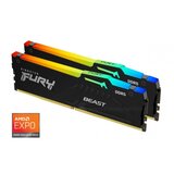 Kingston 32GB 5600MHz DDR5 RGBFury Beast (2x16), CL36, EXPO Cijene