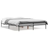 vidaXL Posteljni okvir siva sonoma 120x190 cm inženirski les in kovina, (21142941) | Shoptok.si
