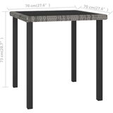  Vrtni blagovaonski stol sivi 70 x 70 x 73 cm od poliratana | shoptok.hr