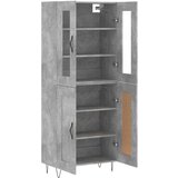  Visoka komoda siva betona 69 5x34x180 cm od konstruiranog drva | shoptok.hr