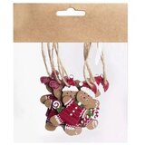  Leseni božični okraski - 6 cm, 3 kosi | Shoptok.si