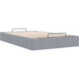 vidaXL Otomanski posteljni okvir brez vzmetnice siv 120x190 cm blago | Shoptok.si