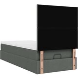 Otomanski okvir kreveta s madraca tamnosivi 80x200cm od tkanine | shoptok.hr
